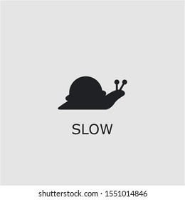 Professional Vector Slow Icon. Slow Symbol That Can Be Used For Any Platform And Purpose. High Quality Slow Illustration.