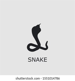 Professional vector snake icon. Snake symbol that can be used for any platform and purpose. High quality snake illustration.