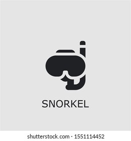 Professional vector snorkel icon. Snorkel symbol that can be used for any platform and purpose. High quality snorkel illustration.