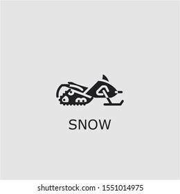 Professional vector snow icon. Snow symbol that can be used for any platform and purpose. High quality snow illustration.