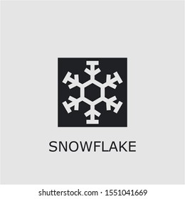 Professional vector snowflake icon. Snowflake symbol that can be used for any platform and purpose. High quality snowflake illustration.