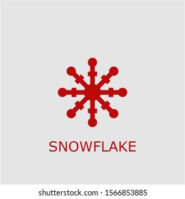 Professional vector snowflake icon. Snowflake symbol that can be used for any platform and purpose. High quality snowflake illustration.