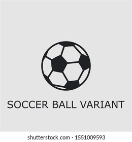 Professional vector soccer ball variant icon. Soccer ball variant symbol that can be used for any platform and purpose. High quality soccer ball variant illustration.