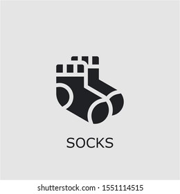 Professional vector socks icon. Socks symbol that can be used for any platform and purpose. High quality socks illustration.