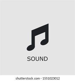 Professional vector sound icon. Sound symbol that can be used for any platform and purpose. High quality sound illustration.