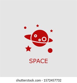 Professional vector space icon. Space symbol that can be used for any platform and purpose. High quality space illustration.
