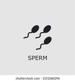 Professional vector sperm icon. Sperm symbol that can be used for any platform and purpose. High quality sperm illustration.