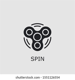 Professional vector spin icon. Spin symbol that can be used for any platform and purpose. High quality spin illustration.