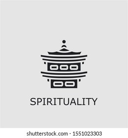 Professional vector spirituality icon. Spirituality symbol that can be used for any platform and purpose. High quality spirituality illustration.