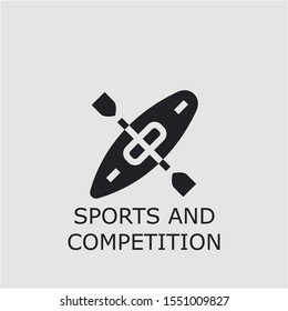 Professional vector sports and competition icon. Sports and competition symbol that can be used for any platform and purpose. High quality sports and competition illustration.