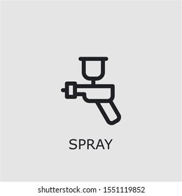 Professional vector spray icon. Spray symbol that can be used for any platform and purpose. High quality spray illustration.