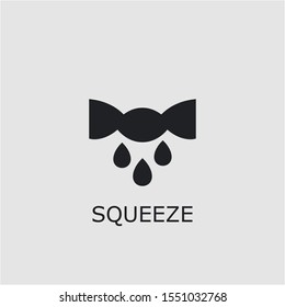Professional vector squeeze icon. Squeeze symbol that can be used for any platform and purpose. High quality squeeze illustration.