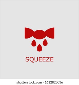 Professional vector squeeze icon. Squeeze symbol that can be used for any platform and purpose. High quality squeeze illustration.