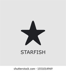 Professional vector starfish icon. Starfish symbol that can be used for any platform and purpose. High quality starfish illustration.