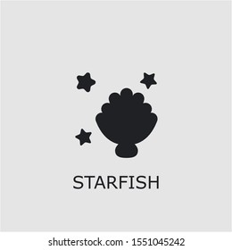 Professional vector starfish icon. Starfish symbol that can be used for any platform and purpose. High quality starfish illustration.