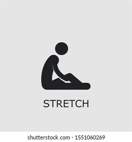 Professional vector stretch icon. Stretch symbol that can be used for any platform and purpose. High quality stretch illustration.