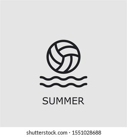 Professional vector summer icon. Summer symbol that can be used for any platform and purpose. High quality summer illustration.