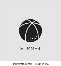 Professional vector summer icon. Summer symbol that can be used for any platform and purpose. High quality summer illustration.