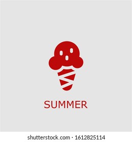 Professional vector summer icon. Summer symbol that can be used for any platform and purpose. High quality summer illustration.