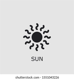 Professional vector sun icon. Sun symbol that can be used for any platform and purpose. High quality sun illustration.