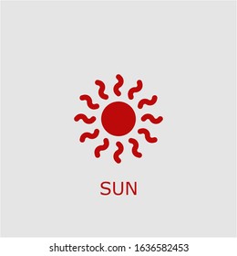 Professional vector sun icon. Sun symbol that can be used for any platform and purpose. High quality sun illustration.