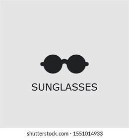 Professional vector sunglasses icon. Sunglasses symbol that can be used for any platform and purpose. High quality sunglasses illustration.