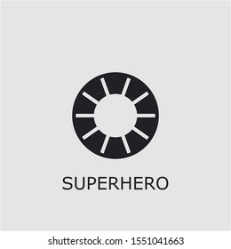 Professional vector superhero icon. Superhero symbol that can be used for any platform and purpose. High quality superhero illustration.