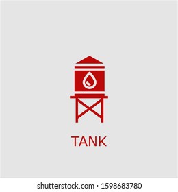 Professional vector tank icon. Tank symbol that can be used for any platform and purpose. High quality tank illustration.