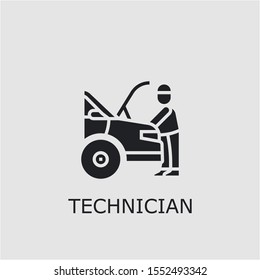 Professional vector technician icon. Technician symbol that can be used for any platform and purpose. High quality technician illustration.