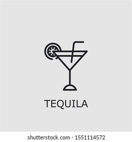 Professional vector tequila icon. Tequila symbol that can be used for any platform and purpose. High quality tequila illustration.