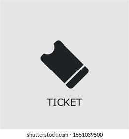 Professional vector ticket icon. Ticket symbol that can be used for any platform and purpose. High quality ticket illustration.