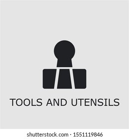 Professional vector tools and utensils icon. Tools and utensils symbol that can be used for any platform and purpose. High quality tools and utensils illustration.