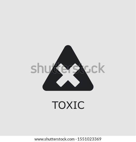 Professional vector toxic icon. Toxic symbol that can be used for any platform and purpose. High quality toxic illustration.