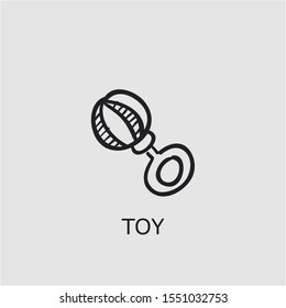 Professional vector toy icon. Toy symbol that can be used for any platform and purpose. High quality toy illustration.