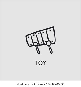 Professional vector toy icon. Toy symbol that can be used for any platform and purpose. High quality toy illustration.