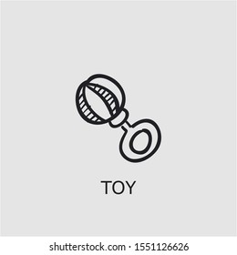 Professional vector toy icon. Toy symbol that can be used for any platform and purpose. High quality toy illustration.