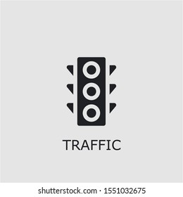 Professional vector traffic icon. Traffic symbol that can be used for any platform and purpose. High quality traffic illustration.
