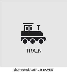 Professional vector train icon. Train symbol that can be used for any platform and purpose. High quality train illustration.