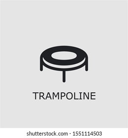 Professional vector trampoline icon. Trampoline symbol that can be used for any platform and purpose. High quality trampoline illustration.
