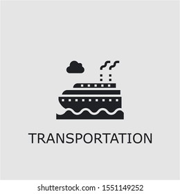 Professional vector transportation icon. Transportation symbol that can be used for any platform and purpose. High quality transportation illustration.