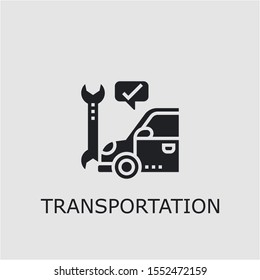 Professional vector transportation icon. Transportation symbol that can be used for any platform and purpose. High quality transportation illustration.