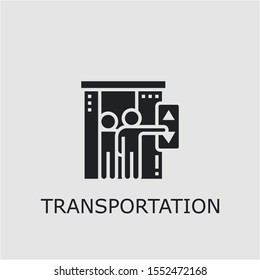 Professional vector transportation icon. Transportation symbol that can be used for any platform and purpose. High quality transportation illustration.