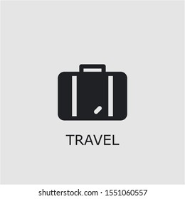 Professional vector travel icon. Travel symbol that can be used for any platform and purpose. High quality travel illustration.