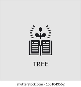 Professional vector tree icon. Tree symbol that can be used for any platform and purpose. High quality tree illustration.