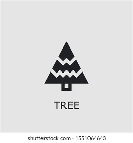 Professional vector tree icon. Tree symbol that can be used for any platform and purpose. High quality tree illustration.