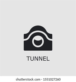 Professional vector tunnel icon. Tunnel symbol that can be used for any platform and purpose. High quality tunnel illustration.