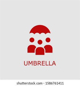 Professional vector umbrella icon. Umbrella symbol that can be used for any platform and purpose. High quality umbrella illustration.