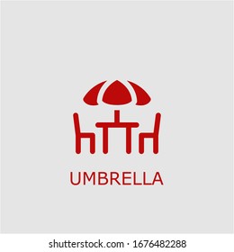 Professional vector umbrella icon. Umbrella symbol that can be used for any platform and purpose. High quality umbrella illustration.