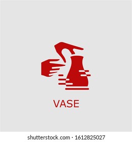 Professional vector vase icon. Vase symbol that can be used for any platform and purpose. High quality vase illustration.