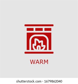 Professional vector warm icon. Warm symbol that can be used for any platform and purpose. High quality warm illustration.